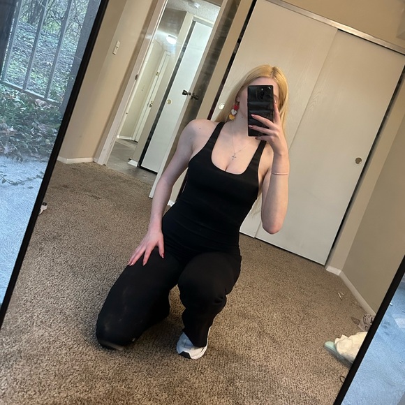 NWt women's size small black one piece (flared pants) - Picture 2 of 3